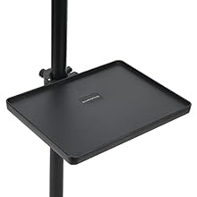 Premium Material: Made of premium ABS, the sound card tray is stable and can be fixed firmly, users will not worry about its instability. Adjustable: The live broadcast tray has an adjustable clamp, which is suitable for most sizes of music stands an...