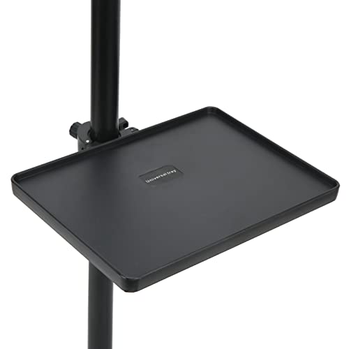 Microphone Stand Tray, Mic Stand Clamp On Rack Tray Holder Sound Card Tray, Clamp On Utility Shelf Stand for Music Sheet, Live Streaming, Karaoke, Recording by PenRux - Used condition - CA$11.53