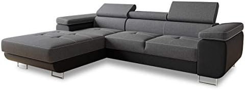 Ecksofa Divo Mit Schlaffunktion & Bettkasten – 282 Cm Breit, Veloursbezogen, Kopfteilverstellung