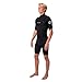2022 Rip Curl Mens Dawn Patrol 2mm Chest Zip Springsuit Wetsuit 113MSP - Black Rip Curl Mens Size - S