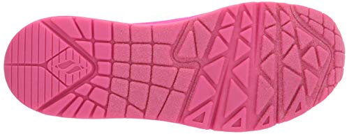 Skechers Girls Uno - Night Shades Sneaker, Hot Pink, 4 Big Kid Us #TOP3