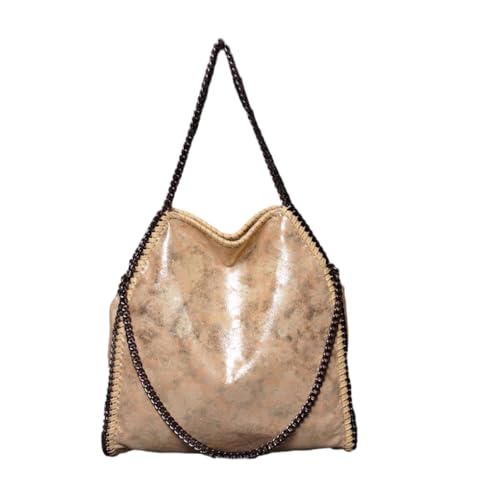 Sac à bandoulière pliable doré parfait pour vos soirées citadines