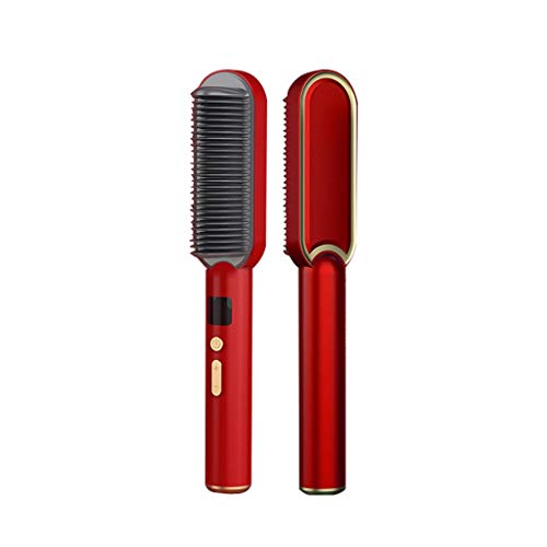 Cepillo eléctrico alisador de cabello con control de temperatura miniatura 1