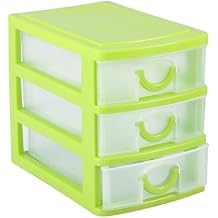 Brrnoo Storage Box, 3 Layer - Removable Desktop Organizer for Small Parts - Plastic Storage Drawer, Stackable Organizer for Candy, Jewelry, Office Supplies