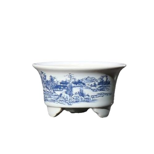 Blue and White Porcelain Flowerpot,Chinese Ceramic Plant Pot