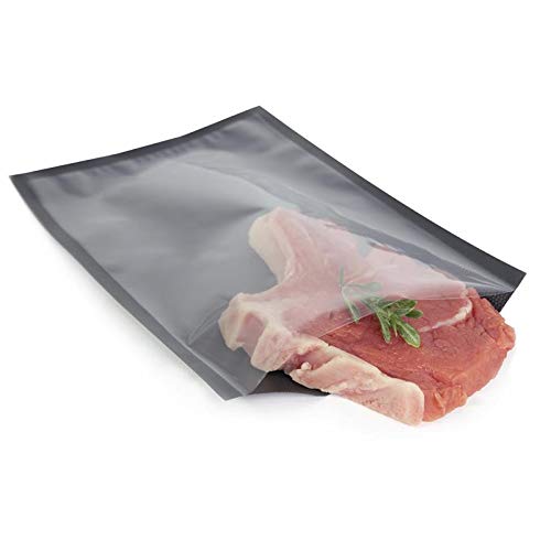 Vakuumbeutel 20 x 30 cm - 50 Stück - schwarz, einseitig transparent - passend für Vakuumiergeräte anderer Fabrikate
