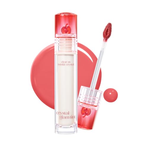 CLIO Crystal Glam Tint, Glossy Lip Tint with Glass-Like Shine,
