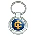 Ithaca College Secondary Logo Keychain Classy Round Chrome Plated Metal