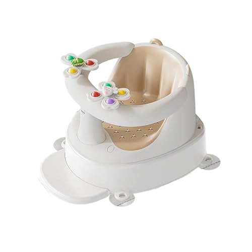 Siège de bain bébé avec dossier confortable pour laver sans glisser