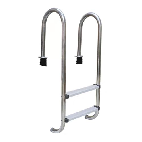 IYUESQ Escalera para Piscina enterrada, Escalera de Acero Inoxidable 304, Escalera mecánica para Piscina de Alta Resistencia, Escalera de Pedal de 2 escalones para Piscinas elevadas, sist