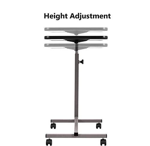 Medical Overbed Bedside Table, With Castor Wheels,Portable Removable Bedside Lifting Table,Use For Elderly Bedridden Or Hospital Nursing Reading Eating #TOP5