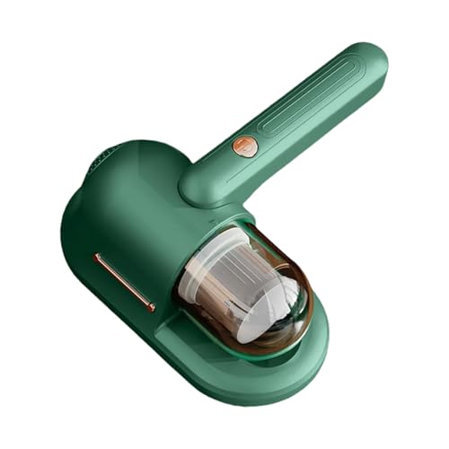 Aspirador de colchón inalámbrico – Limpiador potente, luz UV C 253,7 nm, tecnología ultrasónica, doble bandeja de polvo, gran toma | Herramienta de limpieza profunda para sofá, pelo de animales