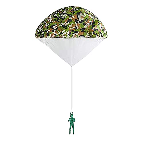 Brinquedo de paraquedas de camuflagem do exército infantil jogando à mão brinquedo infantil ao ar li