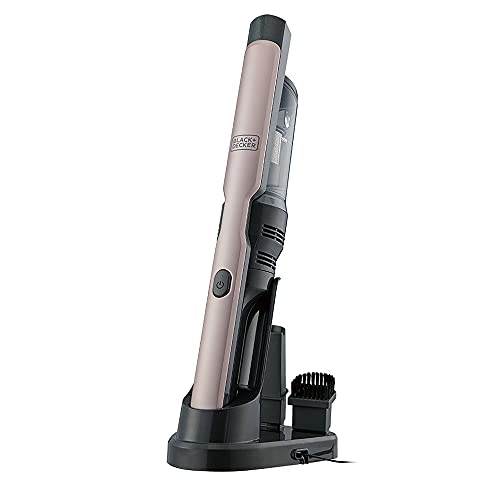 Black+Decker Dustbuster Slim DVC320BRG Aspirateur à Main sans Fil avec Moteur numérique Moderne 2 Niveaux d'aspiration, Station de Charge, suceur Plat et Brosse à Coussins Or Rose - Image 4