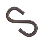 Oiled Bronze Heavy Gauge Pot Rack ”S” Hooks, Set of 2