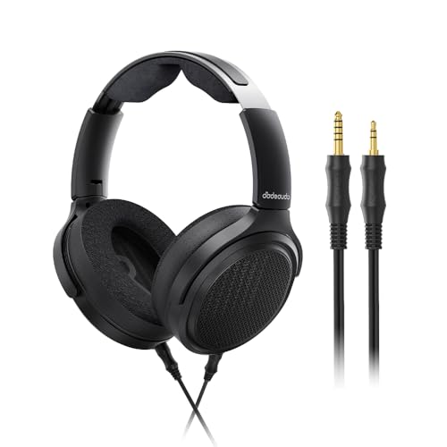 FiiO JT7 Over-Ear Planar Magnetic Headphones, 95x86mm Planar Driver, 3µm Ultra-Thin Diaphragm, Foldable Lightweight Design, Detachable 4.4mm/3.5mm Cable for Audiophiles (Black)