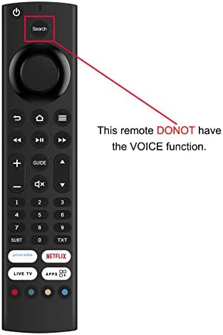 PERFASCIN Replacement Remote Control RM-C3253 Fit for JVC Fire TV Edition Smart 4K HDR LED TV LT-40CF890 LT-43CF890 LT-43CF890A LT-49CF890 LT-50CF890 LT-55CF890 LT-65CF890 NO Voice Function