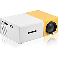 Mini Proyector Portátil, Proyector Cine en Casa, Proyector de Bolsillo 1080P LED Proyector Teatro Proyectores de Película Soporte AV / USB / HDMI / TF para PC Portátil Smartphone