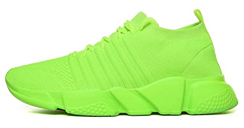 Image of GSLMOLN Mens Womens Fashion Sneakers Unisex Slip on Ultra-Sock Knit Soft Sole Breathable Lightweight Casual Walking Shoes