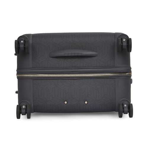 Image of Tommy Hilfiger Jazz Large Soft Luggage - Grey |Check-in Trolley Bag with TSA Lock | 360 Spinner Double Wheels | Telescopic Handle | Expandable | Polyester Shell Suitcase | 115L Capacity | 78cm