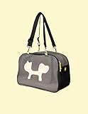 UNITED PETS Mesh Bag Trasportino Morbido per Cani e Gatti, di Design, Borsa / Zaino da Trasporto, Nero / Giallo