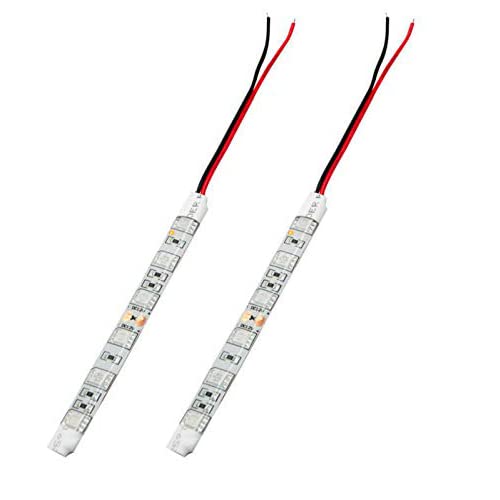 Maso 5050 - Tira de luces LED para coche (12 V, 10 cm, flexible), color azul