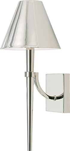Capital Lighting 645911PN Holden Transitional Tapered Metal Torchiere Wall Sconce, 1-Light 60 Watt, 19" H x 8" W, Polished Nickel