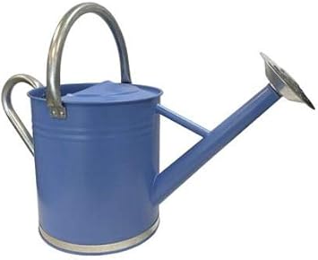 Gardener Select W3005GTDB4 Metal Watering Can - Modern Indoor & Outdoor Watering Pot with Handles for Flowers/Plants 7 Liter, Blue