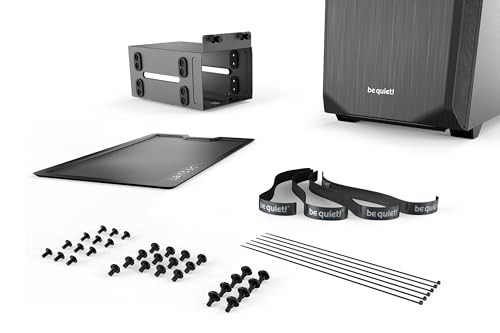 be quiet! Pure Base 500 Black Case PC con 2 ventole Pure Wings 2 140mm, copertura Superiore ottimizzata per silenzio e flusso d'aria, supporto radiatori Fino a 360mm, BG034