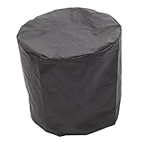 Milisten Housse Table Jardin Imperméable Coupe vent Anti poussière pour Meubles Extérieurs Ronds Protection Mobilier Patio et Salon de Jardin