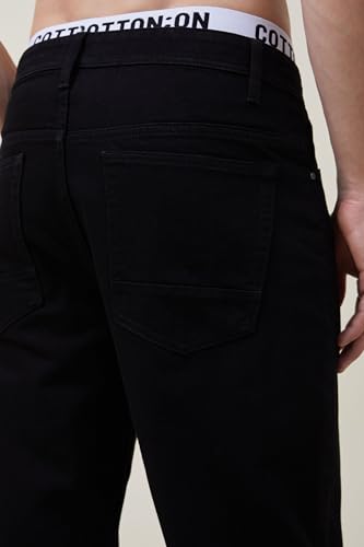 Image of KOTTY Men's Relaxed Fit Mid Rise Solid Straight Fit /Skinny Fit /Comfortable and Strechable Stylish Looking Jeans