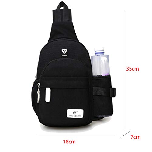 Homens Mulheres Nylon Crossbody Bag Outdoor Camping ombro Peito Ciclo Sling Bag diário de viagem de