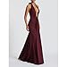 ABYOVRT Women Deep V Neck Ruched Maxi Dress Sleeveless Halter Gown Cocktail Evening Formal Dresses (Wine Red,S)