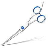 girldate トリミング ハサミ 犬 丸い刃先 ペット ハサミ トリミングシザー 犬用 初心者向け 安全性高い 中・小型犬美容用 6.89インチ