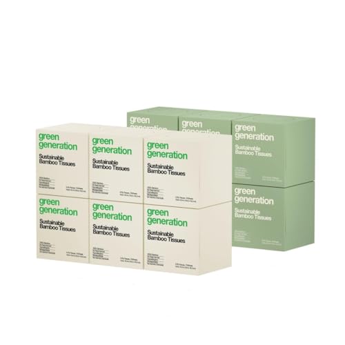 Green Generation Bamboo Facial Tissues Cube Boxes