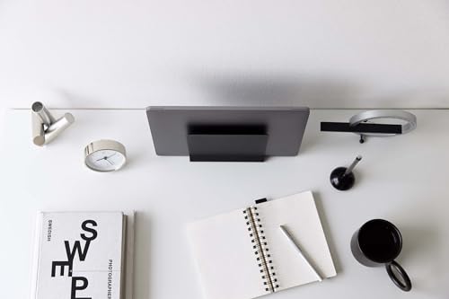 Support PC portable vertical contre l'encombrement du plan de travail