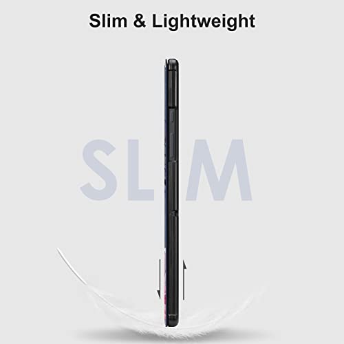 Fintie Slim Case For Samsung Galaxy Tab A8 10.5 Inch 2022 Model (Sm-X200/X205/X207), Ultra Thin Lightweight Hard Back Shell Tri-Fold Stand Cover With Auto Wake/Sleep, Blooming Hibiscus #TOP5