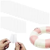 【BEAUTY PLAYER】防水テープ 補修テープ ビニールプール 補修 プール修復パッチ TPU補修テープ エアマット補修テープ 両面粘着テープ 防水TPU素材 漏れ防止 穴修理 インフレータブルボート テント補修 材料アップグレード レインウェア 雨傘 寝袋 エアベッド 供用プール 浮き輪 浴槽 漏れ防止 縫い目漏れ防止テープ (7*7cm 透明 20枚入り)