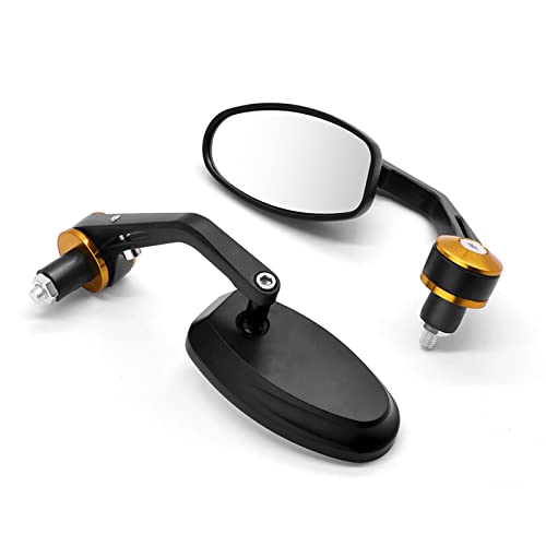 �o�C�N�p�[�c �I�[�g�o�C�̃o�b�N�~���[7/8"�n���h���o�[�G���h�T�C�h���A�r���[�A���~�j�E�� �ɓK�����郄�}�n XJR1300 FJR1300 Xjr 1300 400 Fjr XJR400(Gold)