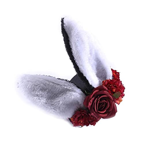 Small Hat Goth Goth Conejito de conejito CLIPS PELO PARA GIRAS DÍA DE LOS MEARES ACCESORIOS DE CABELLO Cover
