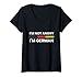 Damen I'm not angy, I'm German | Lustiges T-Shirt mit deutscher Humor T-Shirt mit V-Ausschnitt
