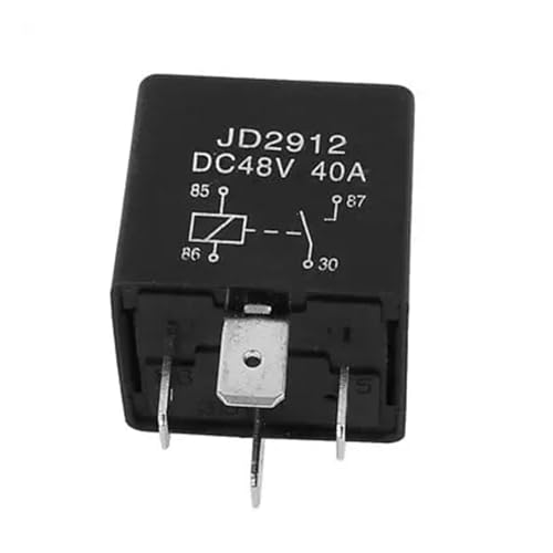 Relé de potencia 48V 40A JD2912 con 4 pines SPST para evitar sobrecargas eléctricas