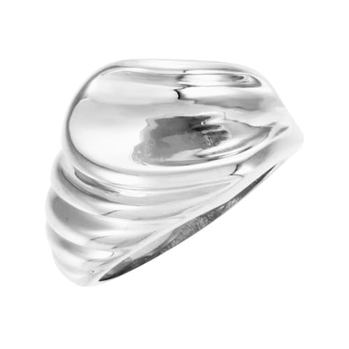 Sonia Jewels Solid 14k White Gold Fashion Remount Ring Band (Width = 12.3mm) - Size 5.5