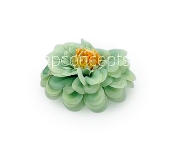 Image of WRAP Concepts Artificial Dahlia Flower Head for Home Decoration and Craft (Pistachio Green)