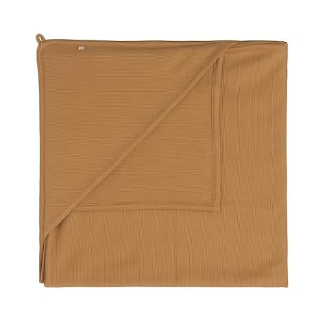 Baby's Only - Kocyk niemowlęcy z kapturem Pure - Caramel - 75x75 cm