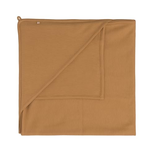 Baby's Only - Kocyk niemowlęcy z kapturem Pure - Caramel - 75x75 cm