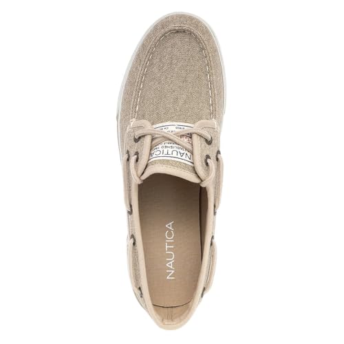 Image of Nautica Men's Casual Boat Shoes, Moc-Toe Loafers with Cushioned Insole, Deck Fashion Sneaker