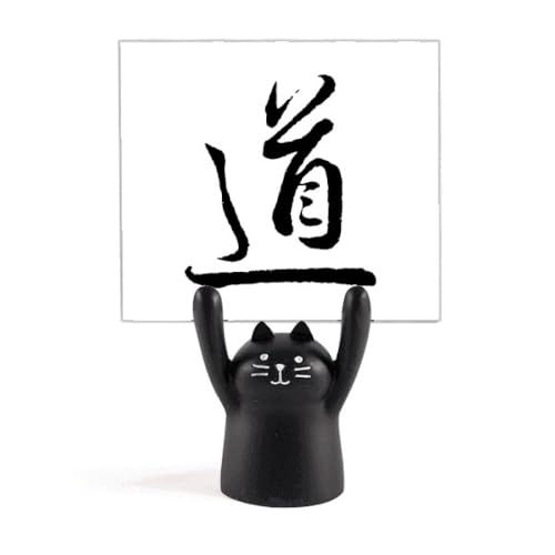 Support mémo chat noir décoration Art Déco pour maison et bureau chic