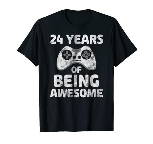 T-shirt de jeu vidéo amusant 24 Years Of Being Awesome T-Shirt