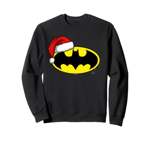 Image of Batman Bat Symbol Christmas Santa Hat Sweatshirt
